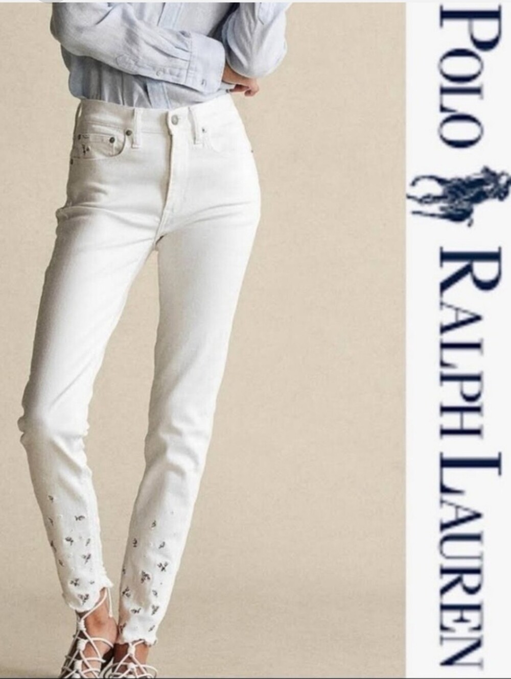 NWT Polo Ralph Lauren The Tompkins Skinny High Rise 27